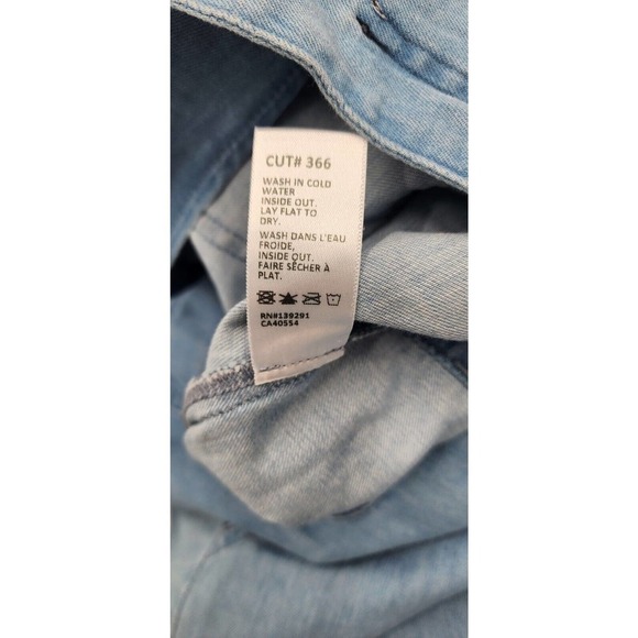 Baldwin Aurora Romper Light Indigo Lightweight Women's Large - Picture 10 of 10